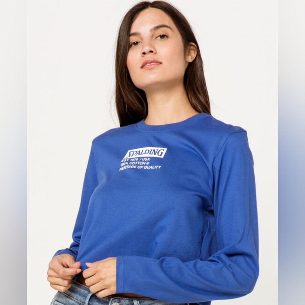 SPALDING Blue Longsleeve Cotton Shirt